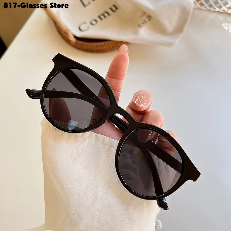 2024 New Vintage Women\'s Sunglasses  Fashion Trendy Small Round Frame Driving Eyewear очки солнечные женские