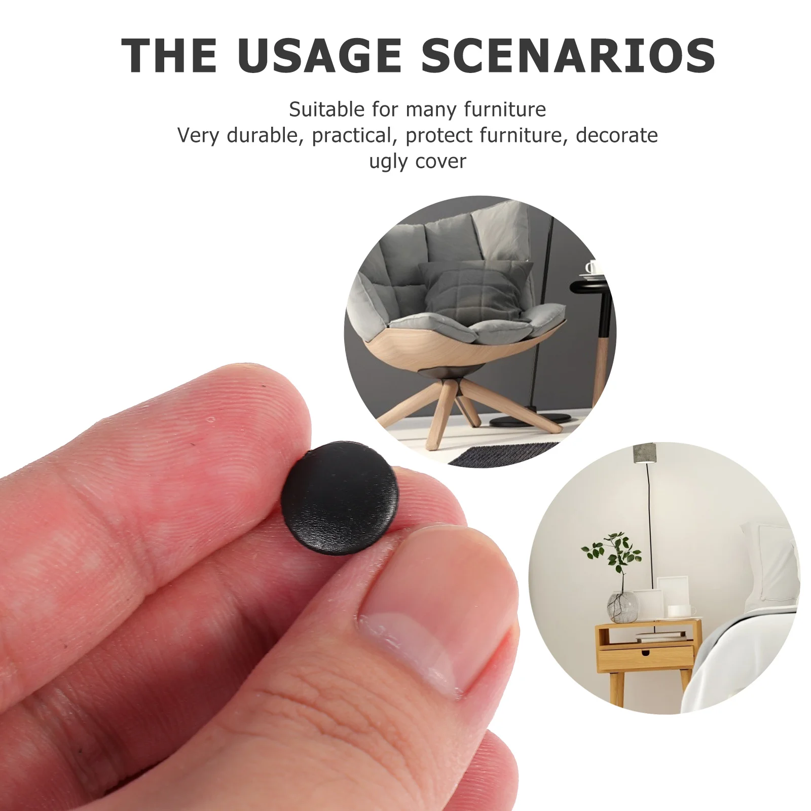 

500pcs Plastic Simple For Hole Cover Furniture Screw Decor Hole Plug Cabinet Shelf Repair Screw Caps