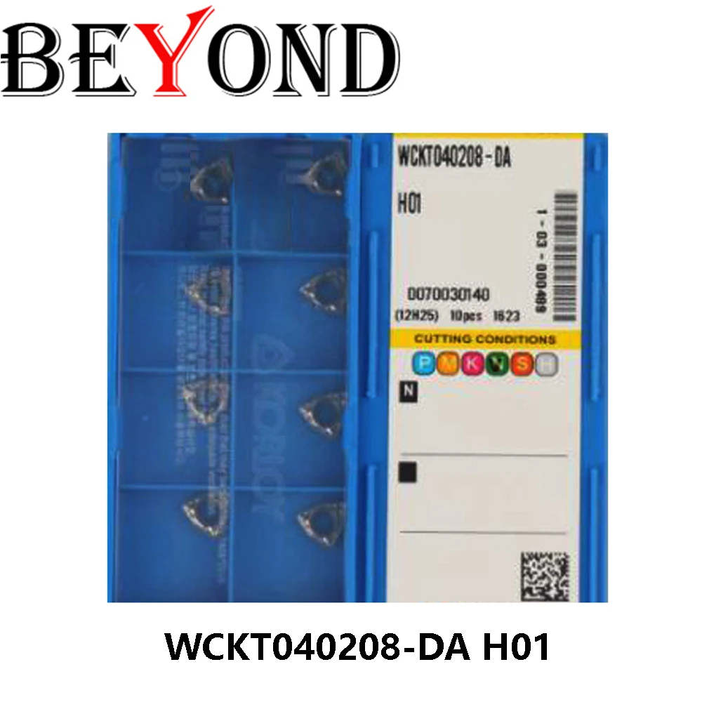 Original WCKT040208-DA H01 WCKT Carbide Inserts CNC Turning Tools Cutting Lathe Boring Bar WCKT040208 Metal Blades For Aluminum