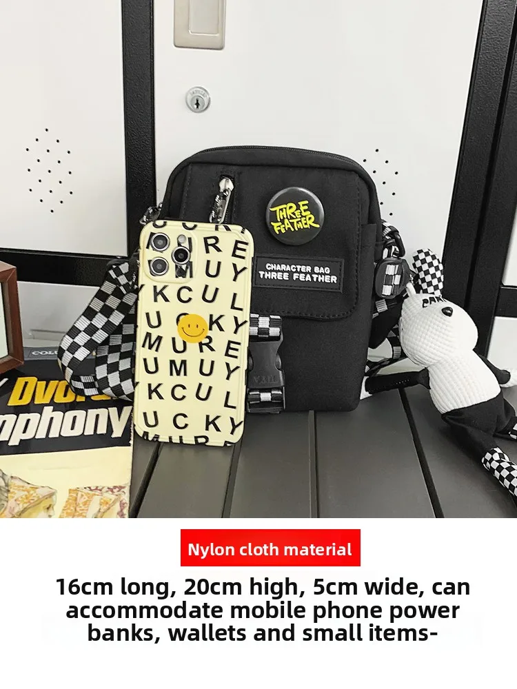 bolsa-crossbody-casual-sex-leve-esportiva-bolsa-para-telefone-material-de-nylon-f-com-ziper-cor-pura-formato-q