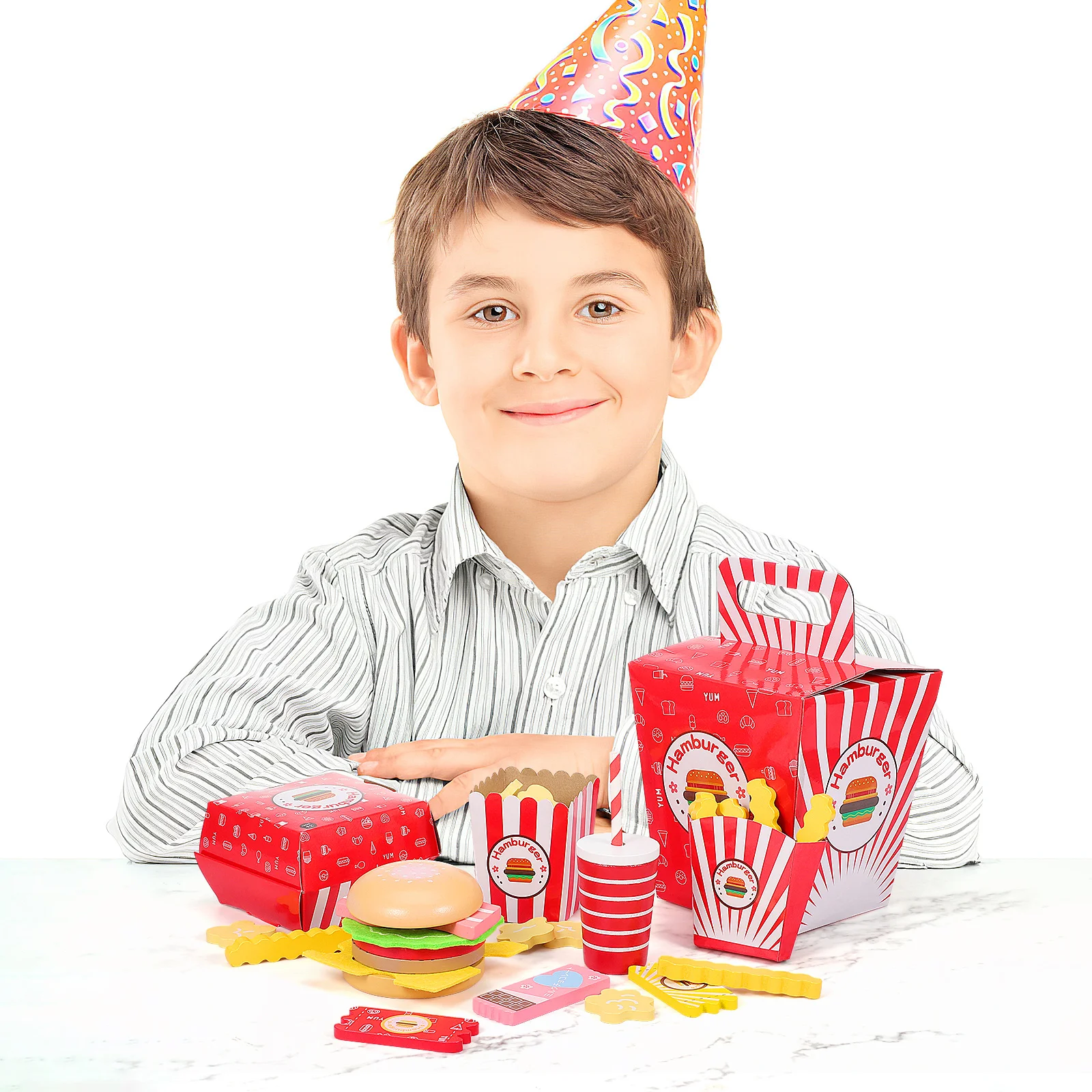 

Pretend Kitchen Food Restaurant Toys Prop Realistic Props Plastic Fake