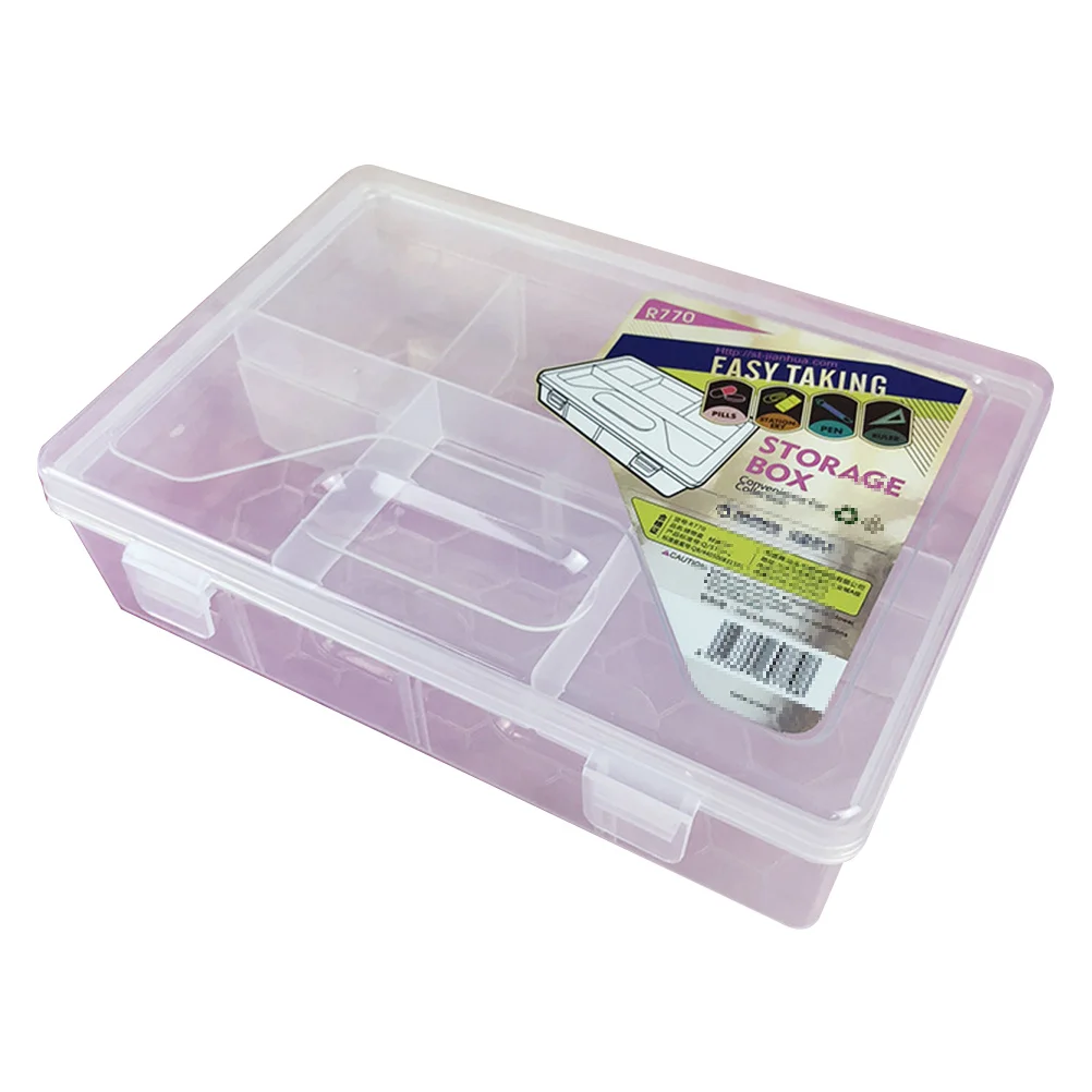 Stationery Box Transparent Plastic Storage Organizer For Pens Office Tools School Supplies Pen Case