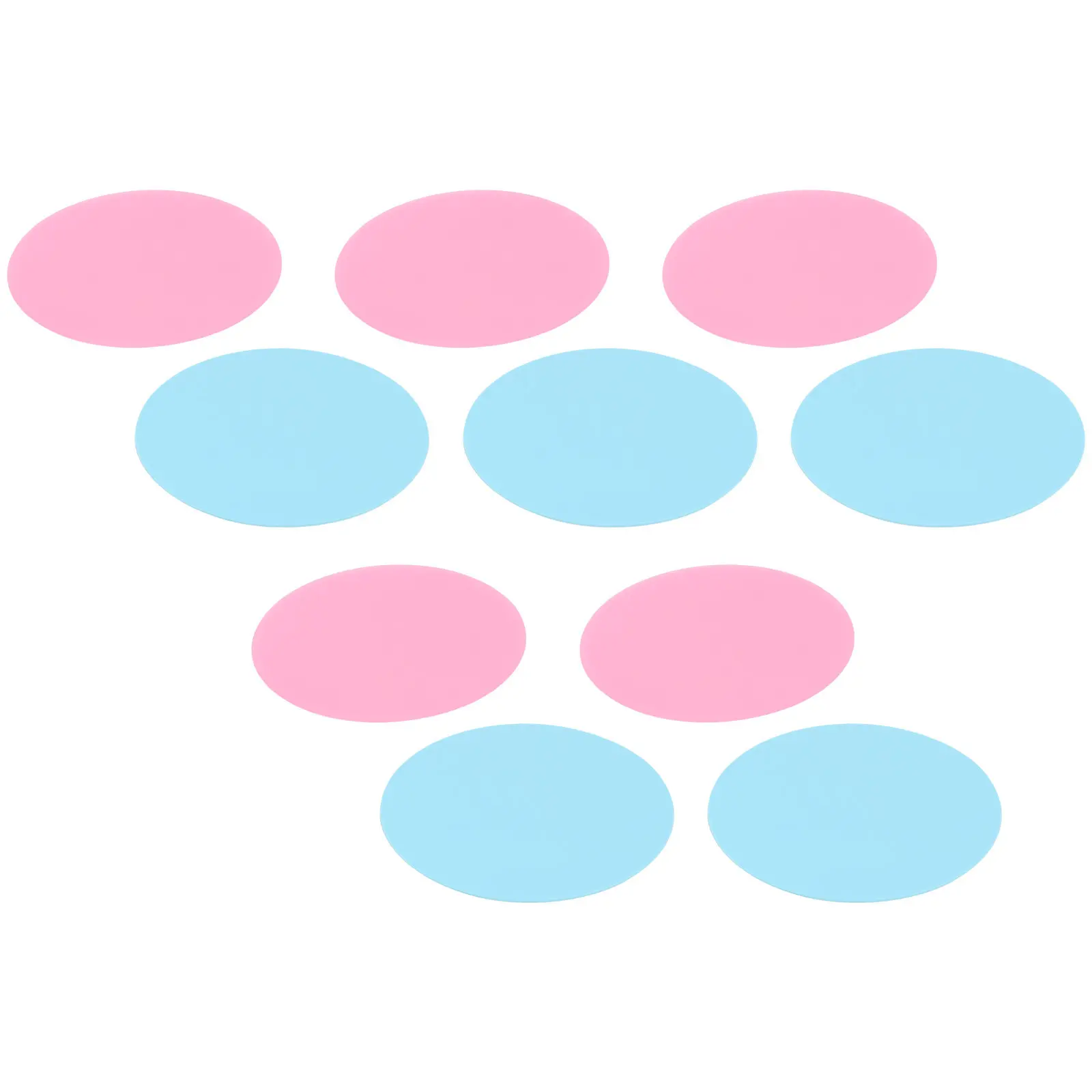 

10Pcs Manicure Pallets Silicone Nail Palettes Smooth Surface Color Mixing Plates Manicure Accessories Nail Art Color Tool