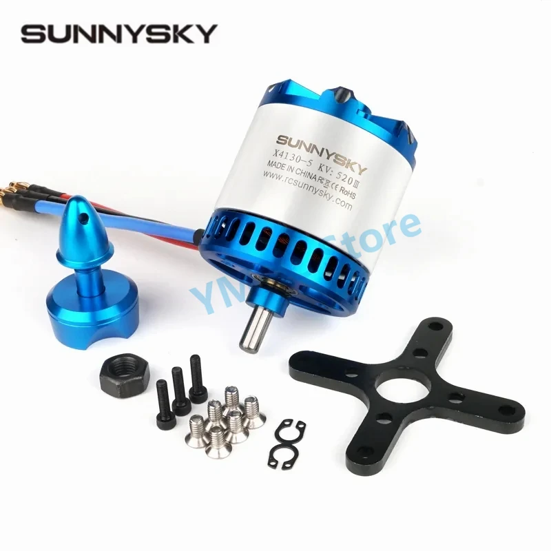 SunnySky X Series V3 X4130 KV380/KV420/KV520 6S Brushless Motors for RC Drone 70-90E 3D 3A Airplane Fixed Wing Helicopter