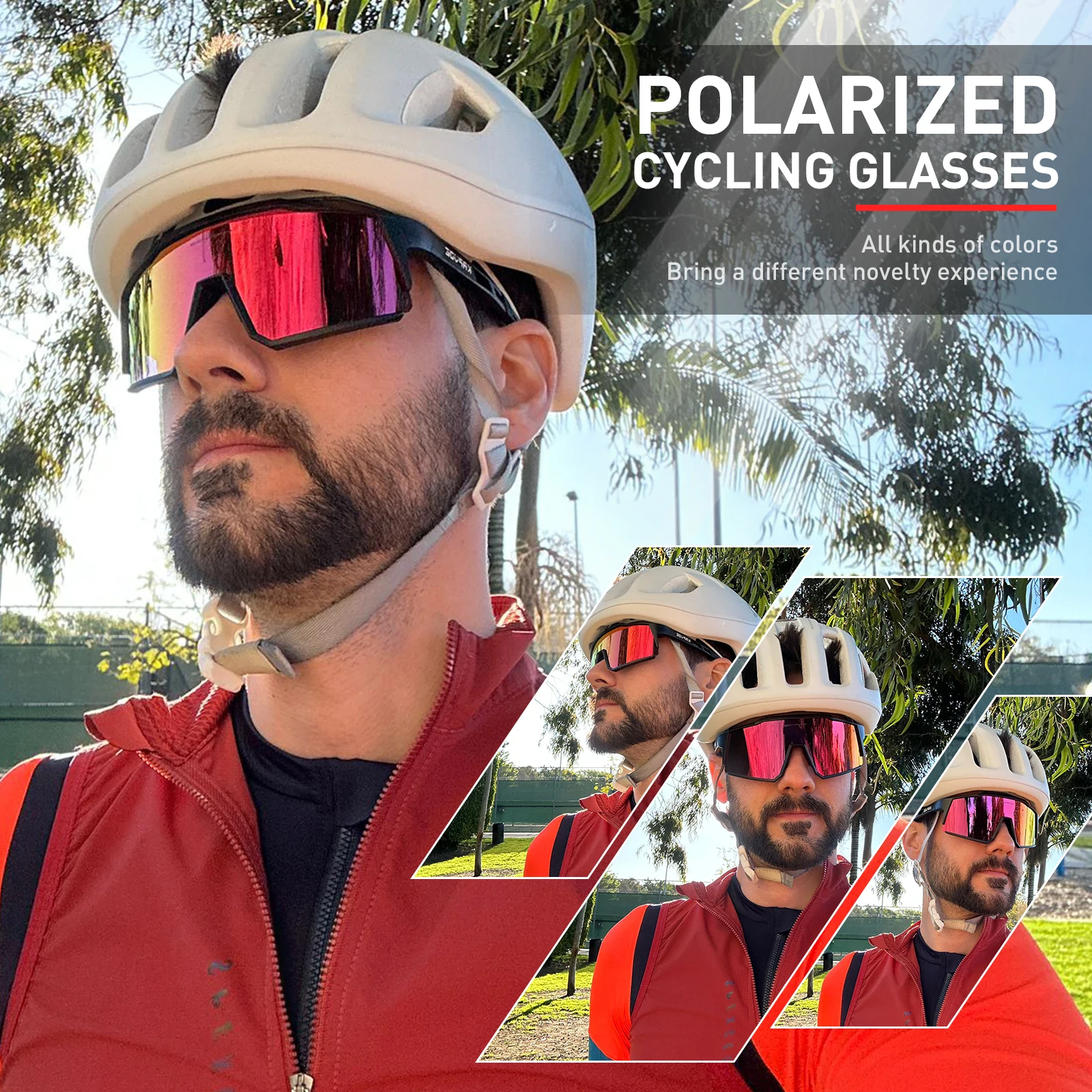 KAPVOE gafas de sol polarizadas para pescar, gafas de ciclismo para bicicleta MTB para hombre UV400, equipo de montaña y carretera, accesorios para deportes al aire libre