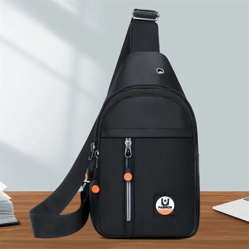 New Chest Bag Men's Multi-layer Pocket Single Shoulder Crossbody Bag Lightweight Sports Backpack Outdoor Riding Crossbody Bag