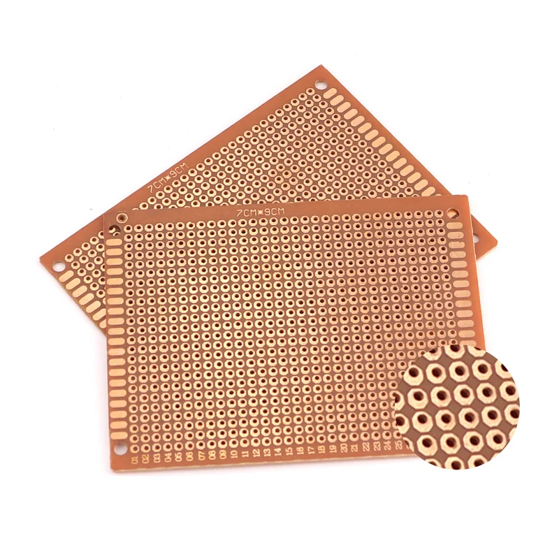 5PCS PCB 7x9CM Prototype Board DIY Universal Circuit Board 7*9CM Thick 1.2MM Single Sided Experimental Bakelite Copper Plate image 5