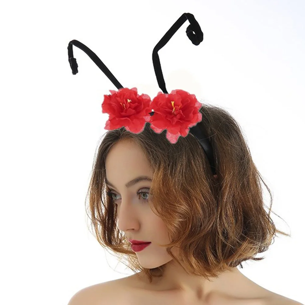 

1Pcs Flower Antennae Headband Premium Comfortable Party Hair Accessory for Cosplay Performance Women Lovely Ant Hair Hoop
