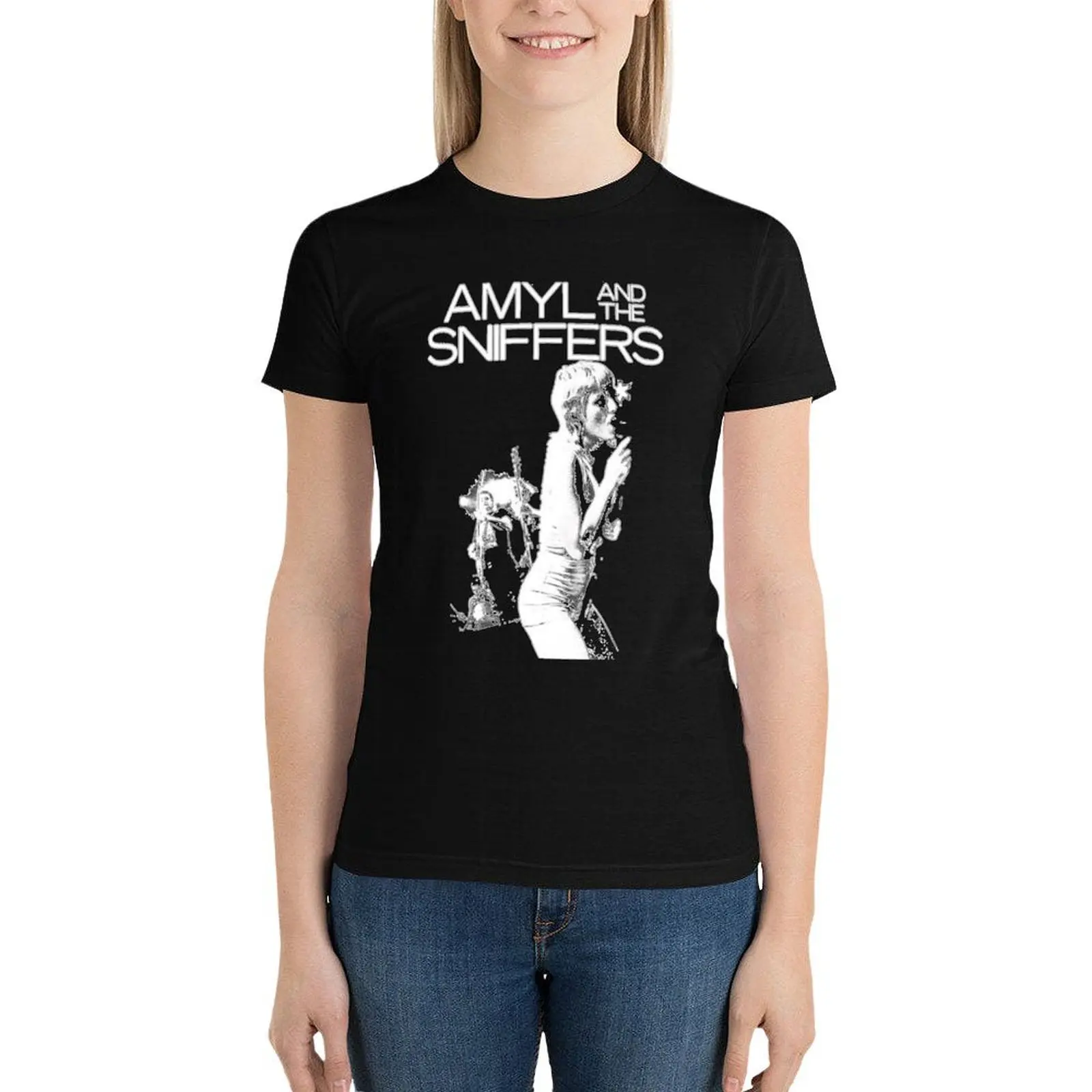 AMYL AND THE SNIFFERS T-Shirt tees Aesthetic clothing funny tight shirts for Women