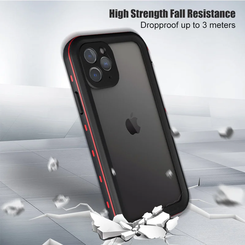 IP68 Waterproof Case for Coque iPhone 15 14 13 12 11 Pro Max Plus 12Pro X Xs Xr Diving Swim Back Cover 360 Protect iPhone12 Mini