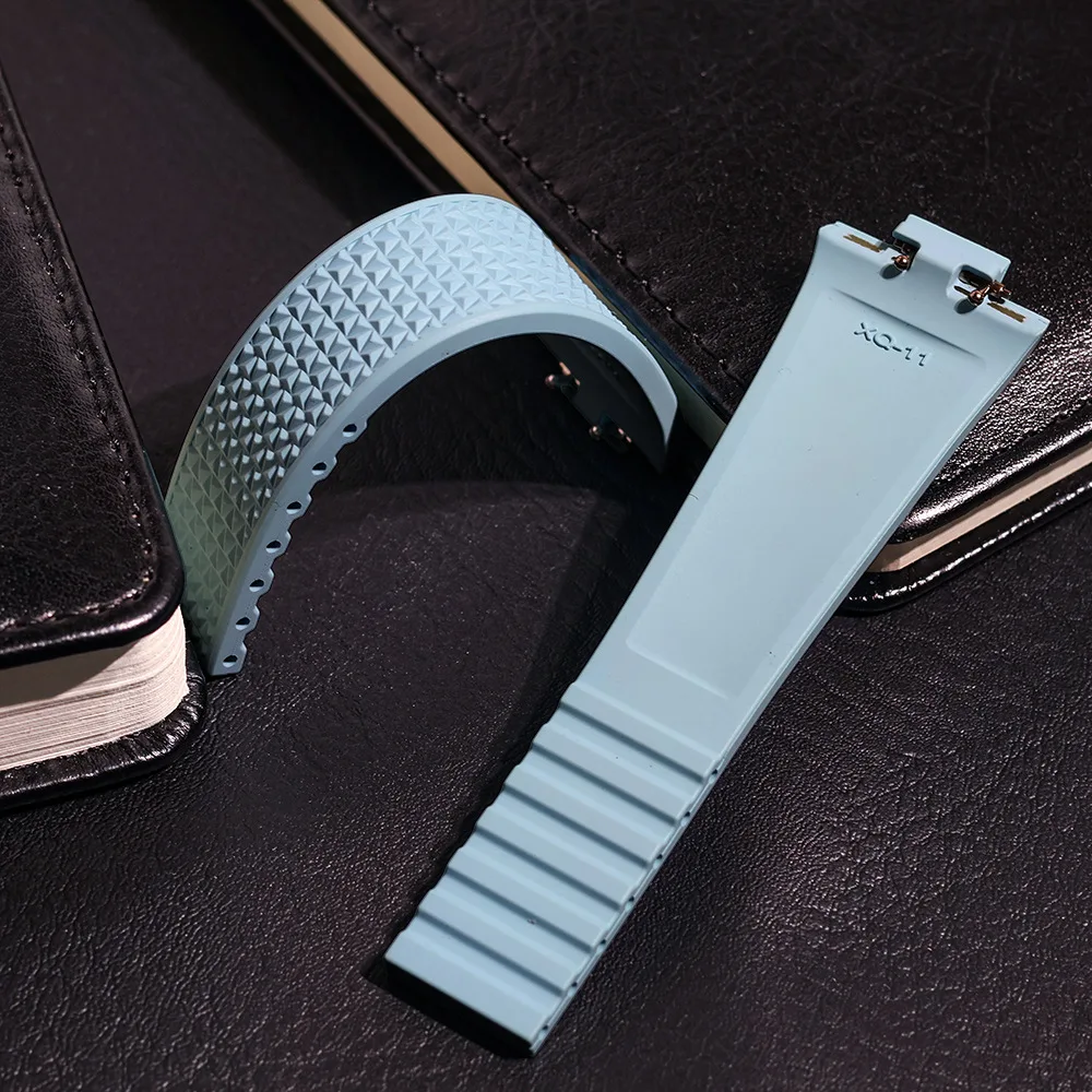 

Изысканные сменные пружинные шпильки из каучука FKM для Tissot PRX T1374007 A/410A CTS с регулируемым дизайном и быстрым снятием, новая конструкция