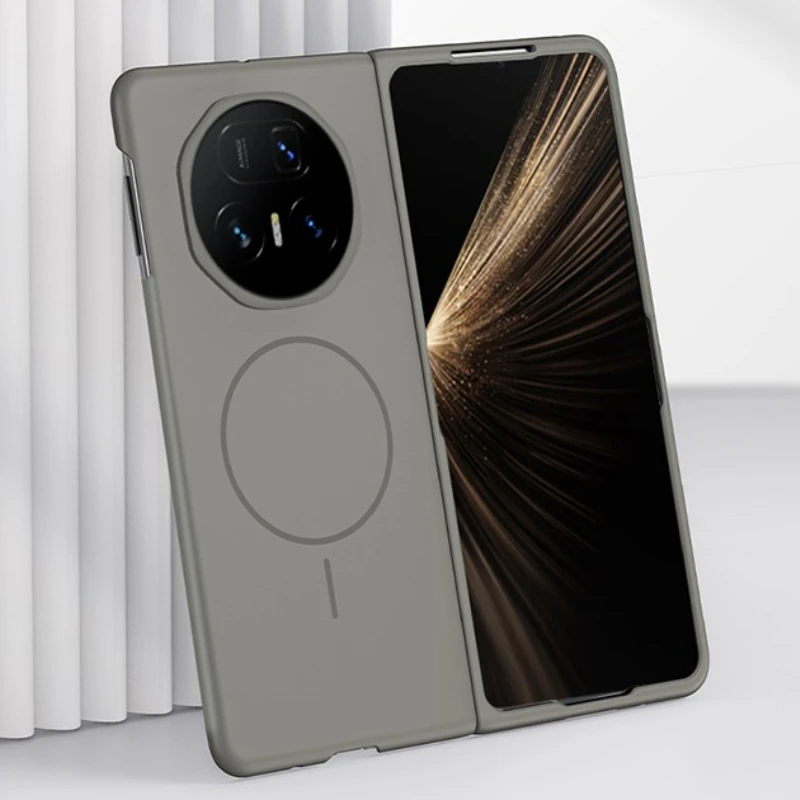 الجلد يشعر المغناطيسي شحن لاسلكي جراب هاتف ل الشرف ماجيك V2 V3 V5 VS2 VS3 ل Magsafe رقيقة جدا PC للصدمات الغطاء الخلفي #1