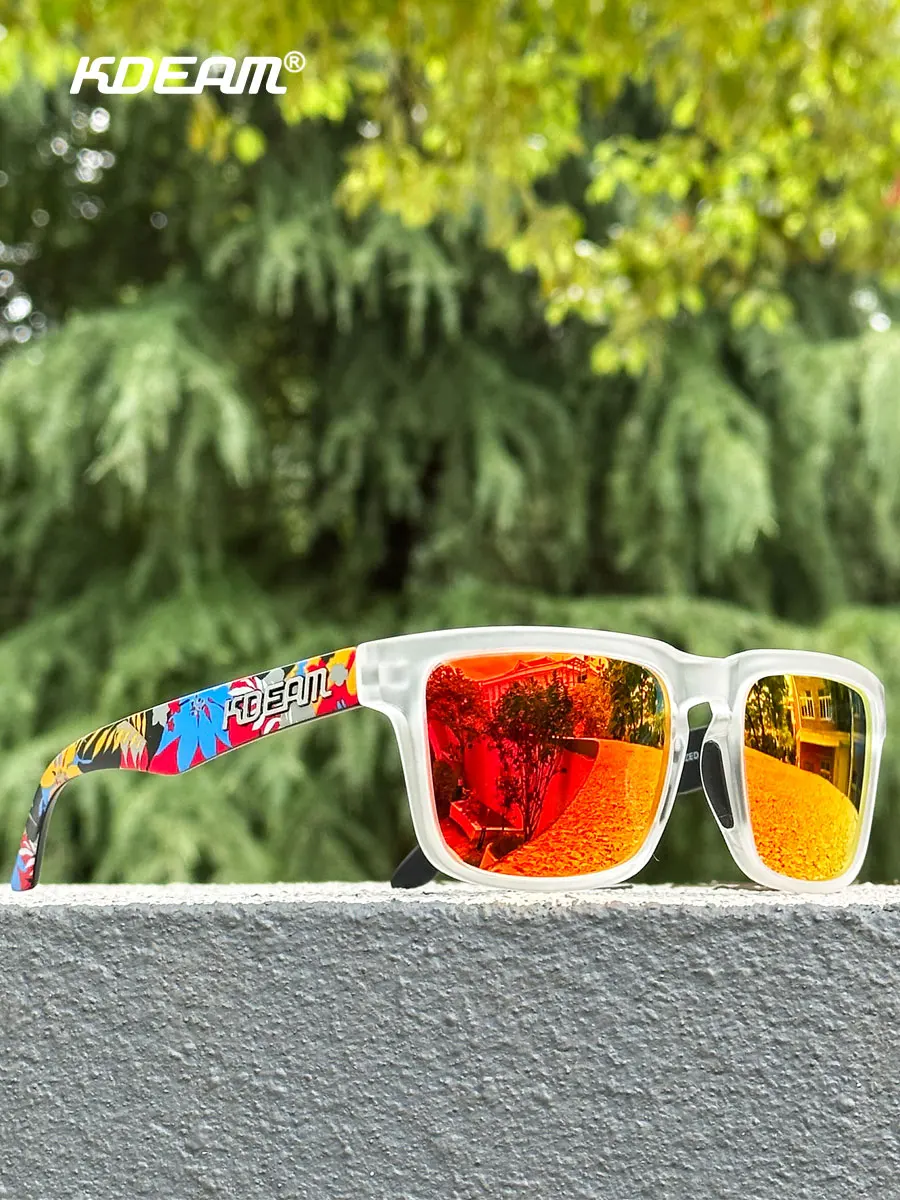 KDEAM Elegante, quadratische Sonnenbrille für Damen und Herren, polarisierte, lebendige Farben, dreidimensionale Sonnenbrille – Detail 1