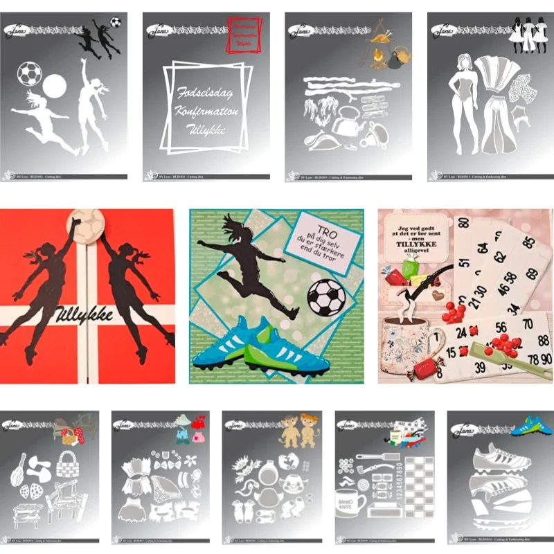 

Бесплатные вырубные штампы для гандбола и футбола, трафареты для скрапбукинга, украшения для дневников, шаблоны для тиснения, DIY открытки ручной работы 2026