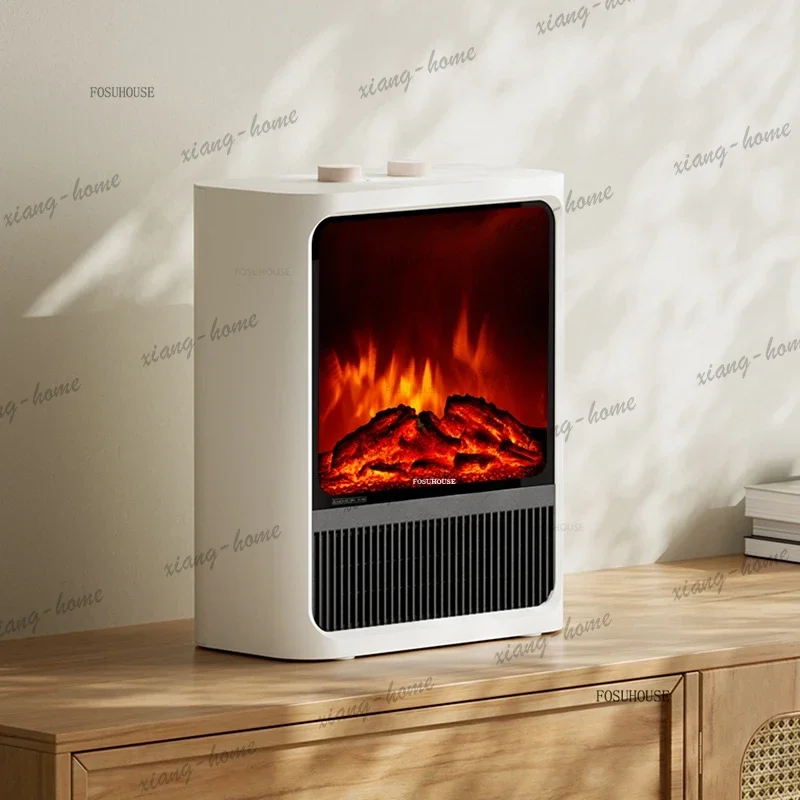 lsModern Simulated Flame Chimeneas Nordic Simple Home Heating Stove Indoor White Designer Fireplace Small Atmosphere Grill Stove