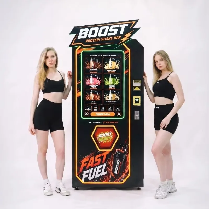 Commercial Self Service Protein Shake Vending Machine For Gym And Sports Center Customized