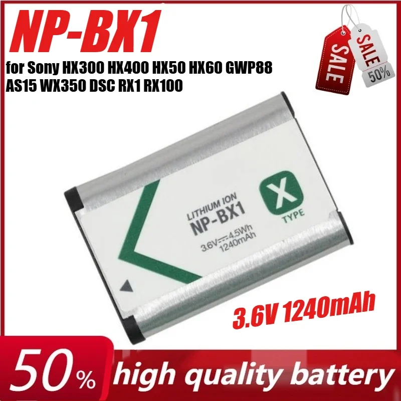 3.6V 1240Mah NP-BX1… - image