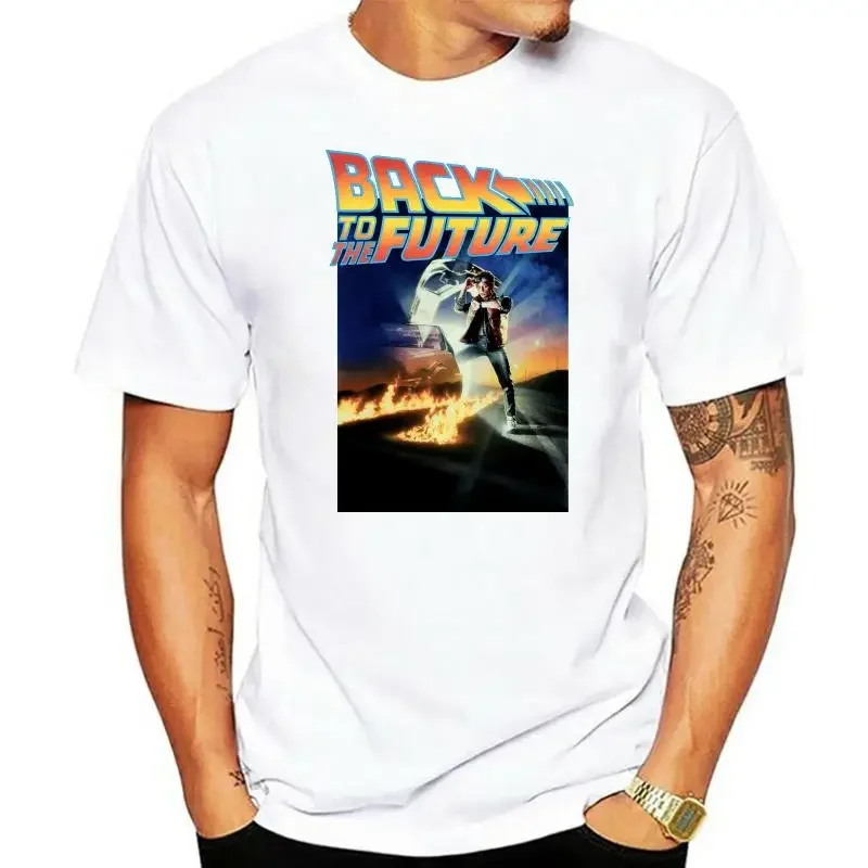 Fifth Sun Back to The Future Men's Retro Marty McFly Poster T-Shirt  harajuku  t-shirt  oversized t shirt  streetwear tops