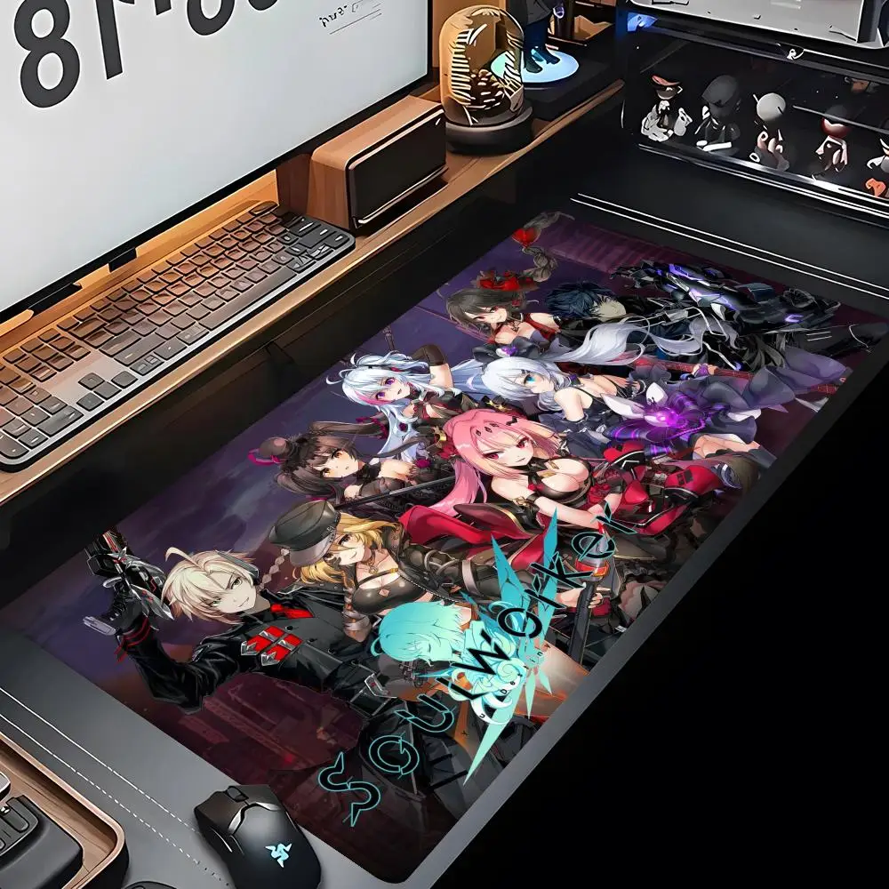 Anime soul worker Mouse Pad Gaming Mousepad Abstract garbinet player Large 800x400mm MouseMat Gamer XXL Mause Carpet PC Desk