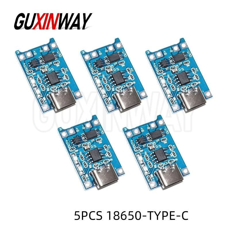 5 В 1 А 18650 TP4056 Micro/Type-c/мини-мини-модуль зарядного устройства для литиевой батареи, зарядная плата с защитой, двойные функции, литий-ионный.