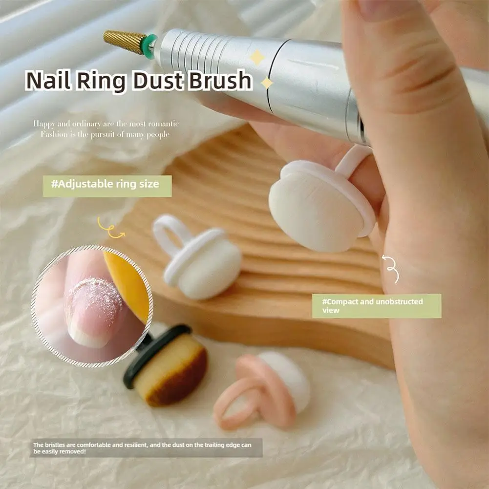 Nail Art Brush Remove Nail Dust shaped Brush Powder Brushes Tool Makeup Manicure Beauty Cleaning G1N5