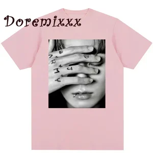 Vintage T -Shirt Jungkook Unsex Graphic Übergroße Gothic Tops weiblich T -Shirt Kpop Ästhetik Goth Fashion Streetwear 10 Hauptverkäufe BTS KPOP -Kleidung - №4