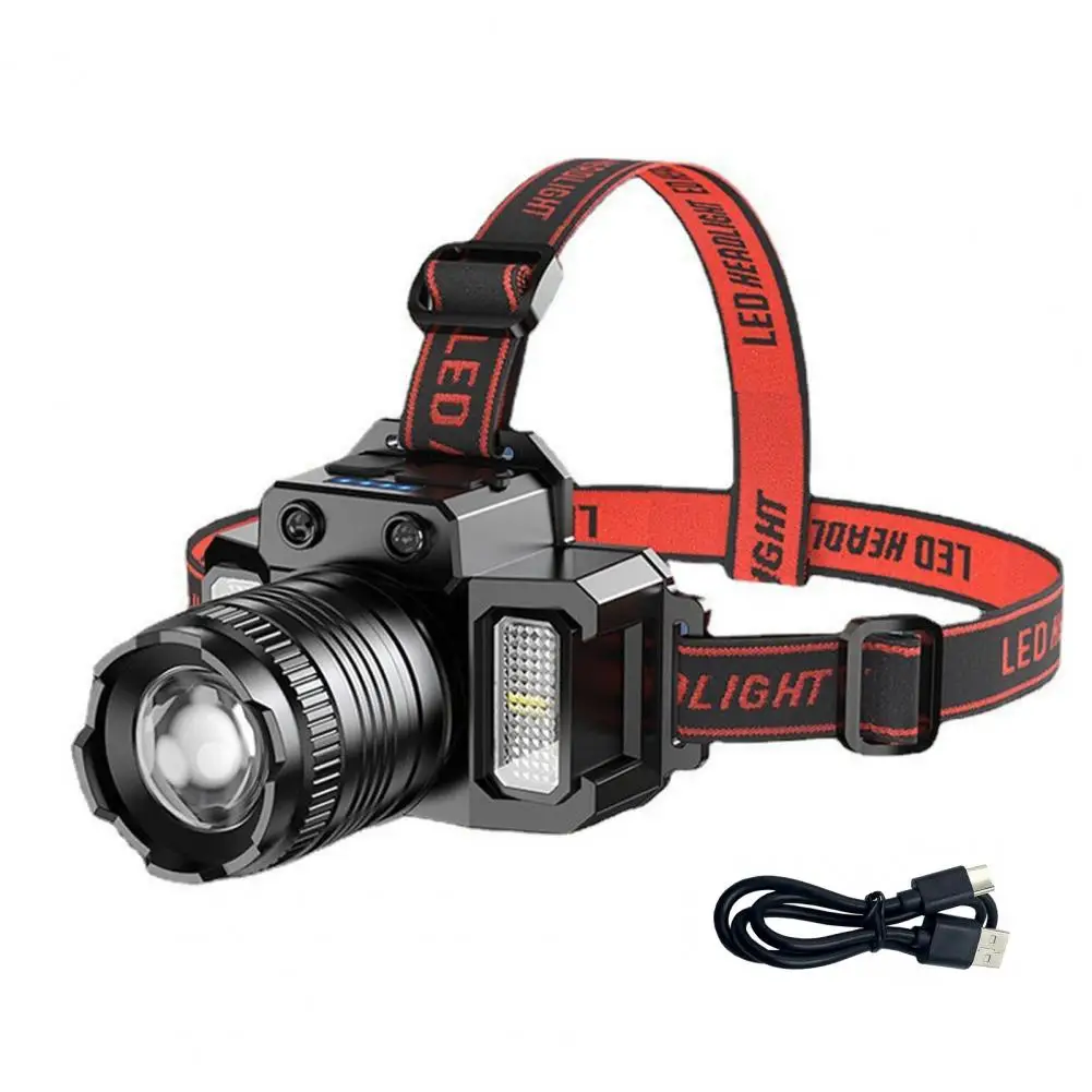 Mechanical Telescopic Zoom Headlamp Sensor Mode Headlamp Versatile Usb Rechargeable Led Headlamp Ideal for Cycling Camping Night