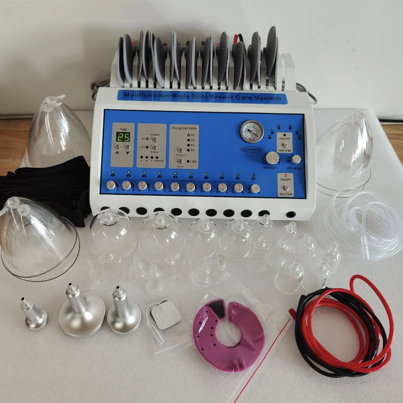 EMS Muscle Stimulation Vacuum Therapy Breast Enhancement Butt Lift Machine Bio Microcurrent Treatment Body Shaping Device