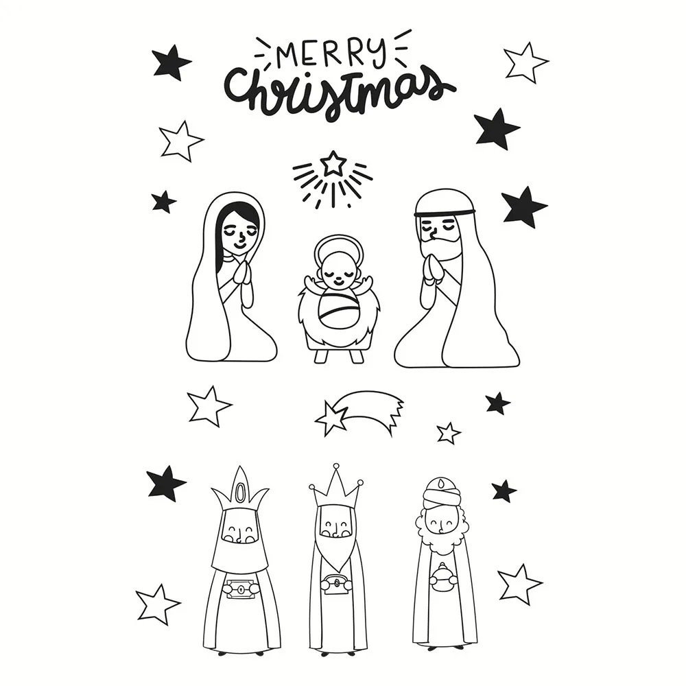 2024 Christmas Clear Stamps Seal for DIY Scrapbooking Card Transparent Stamps Making Photo Album Crafts Decoration New Stamps