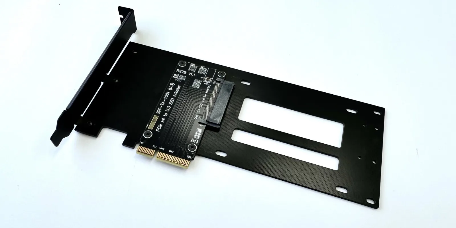 ADT PCIe 5.0 X4 zu U.2 SFF-8639 / U.3 SFF-TA-1001 / E1.S E3.S SFF-TA-1002 Adapterkarte PCI-E Gen5 X4 zu U.2 U.3 SSD-Erweiterung – Detail 10