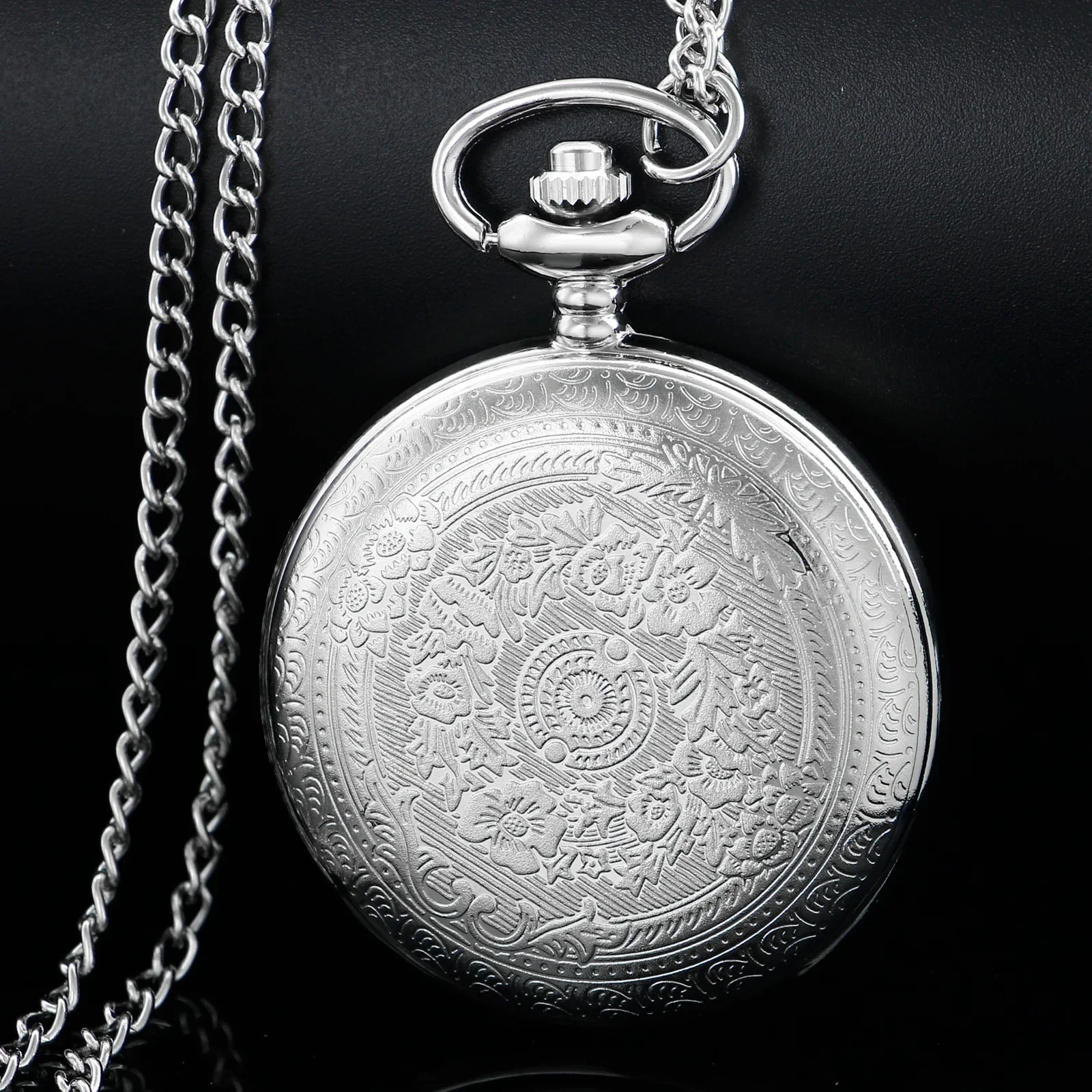 Collana con orologio da tasca al quarzo in argento premium per la festa del papà, regalo per papà, orologio di fascia alta
