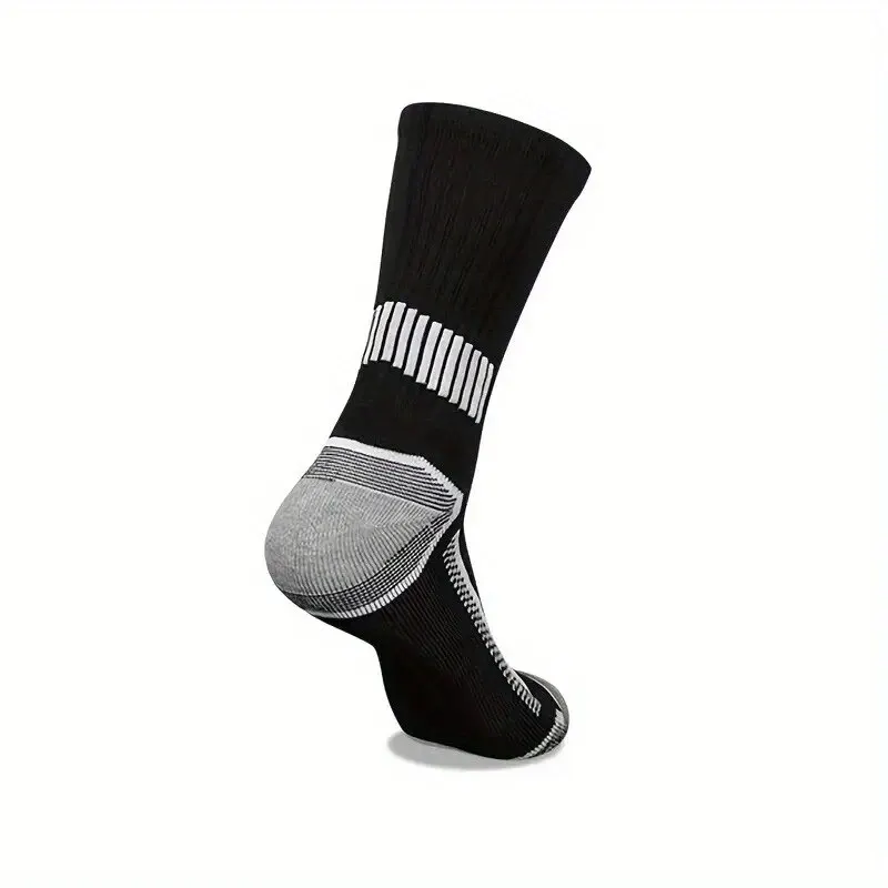 6 Pairs of MEN'S Sports Socks, Sweat Absorbing, Comfortable and Breathable, Suitable for Basketball Training and Outdoor Running