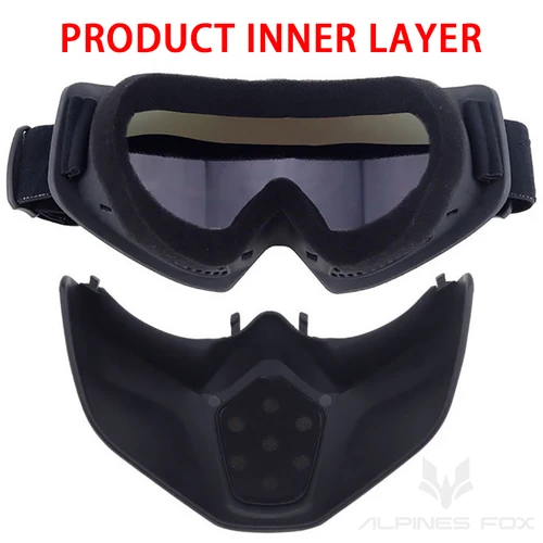 Imagen 2 del producto Gafas para casco de motocicleta Vintage, gafas para casco de Motocross, Retro, a prueba de viento, cara abierta, máscara