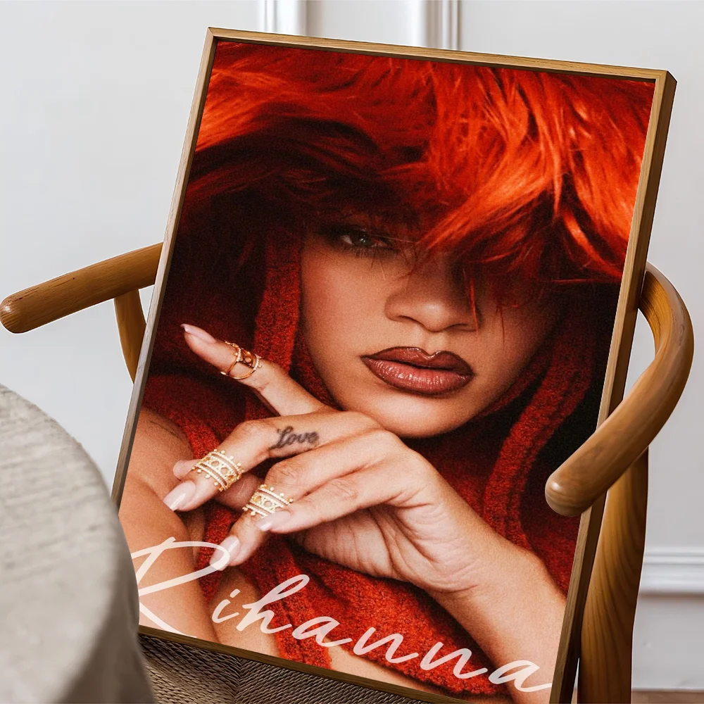 المغني R-RIHANNAS الفيلم الكلاسيكي الملصقات خمر غرفة بار مقهى ديكور ملصقات جدار اللوحة #6