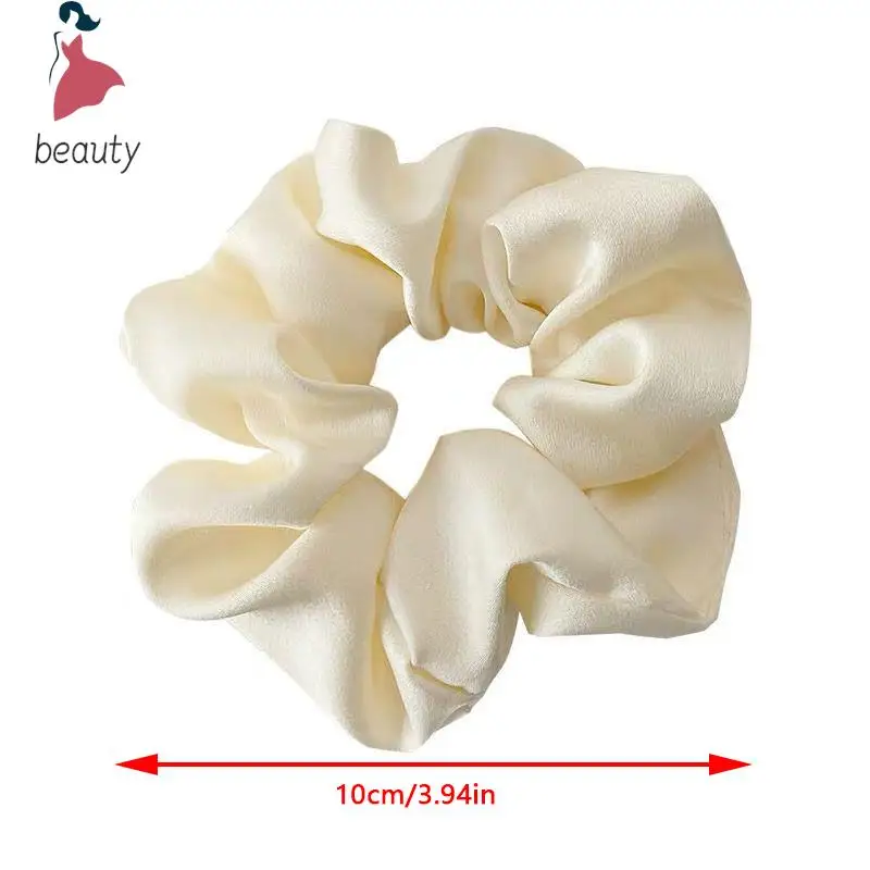 Scrunchie de seda elástico para mujer, banda para el cabello Multicolor hecha a mano, soporte para cola de caballo, diadema, accesorios para el cabello