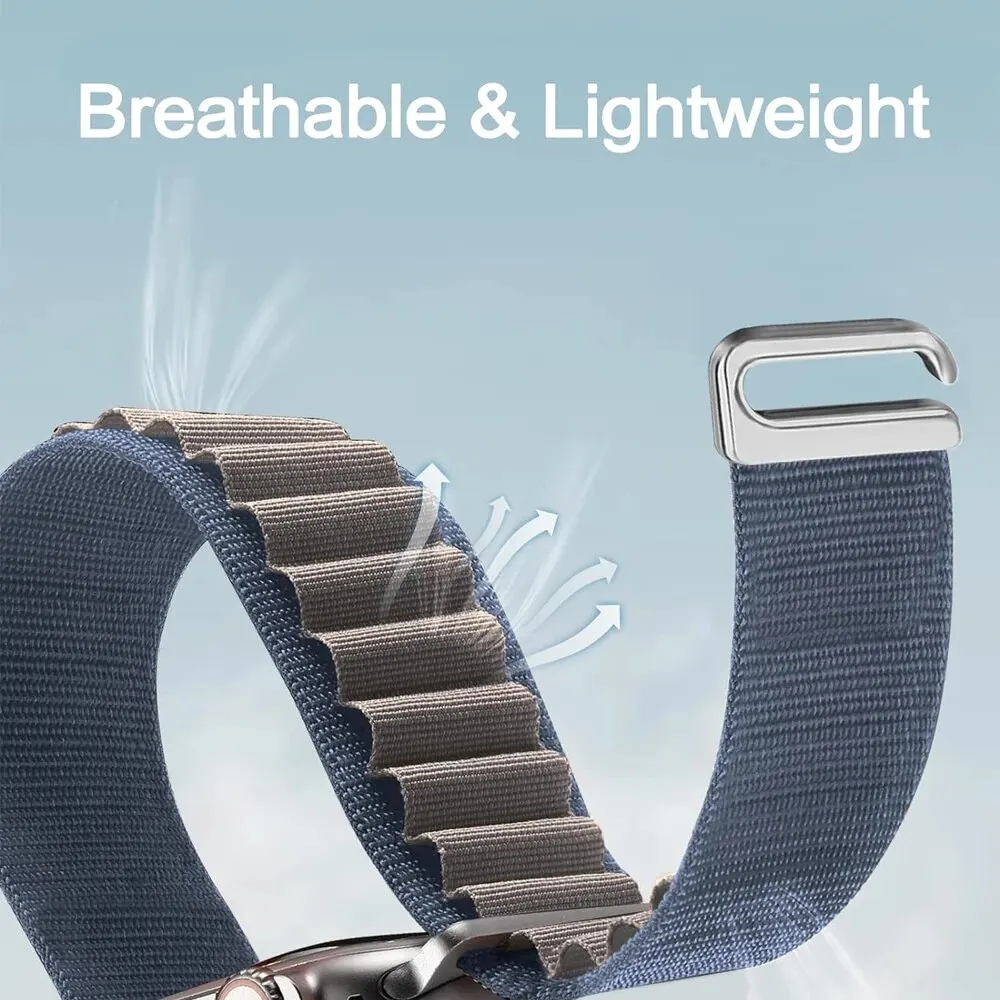 Alpine Loop für Apple Watch Ultra 2/1 Band 49 mm 45 mm 44 m 42 mm 41 mm 40 mm 38 mm Nylonarmband für IWatch 9 8 7 6 5 4 3 SE Armband