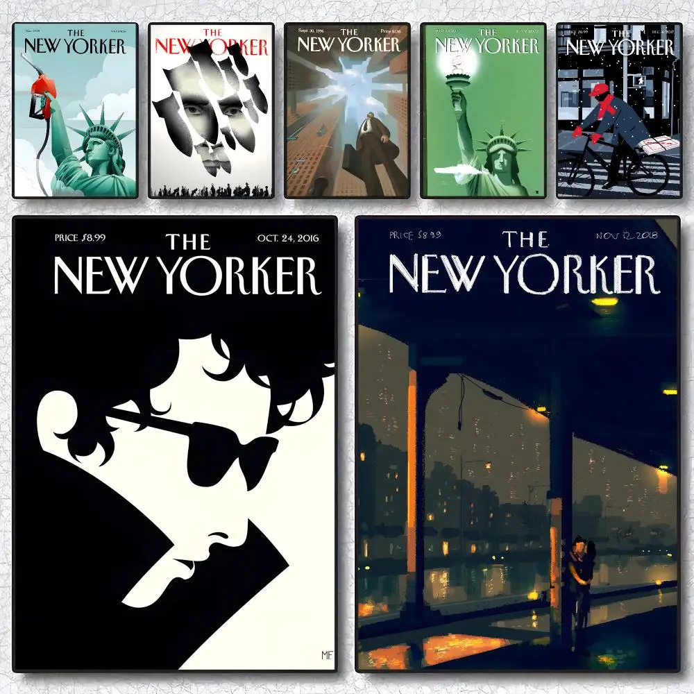 Art Lifestyle The New Yorker Painting Calligraphy Poster ‌decor Canvas Modern living room