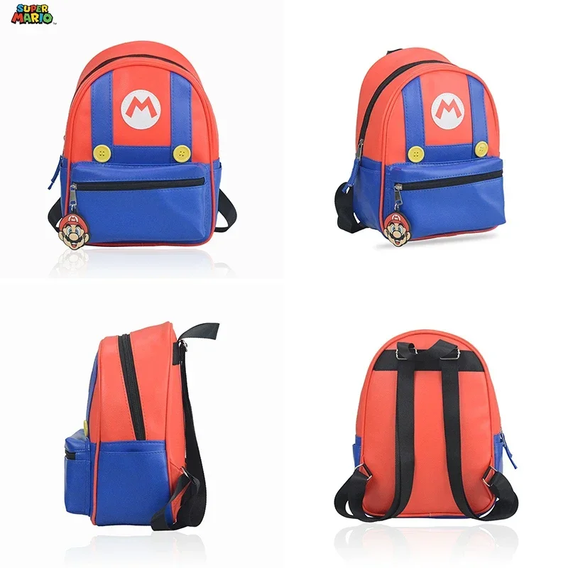 Mochila Kawaii Super Mario para guardería, mochila escolar para niños y niñas con dibujos animados de Mario, regalo de Navidad y Halloween