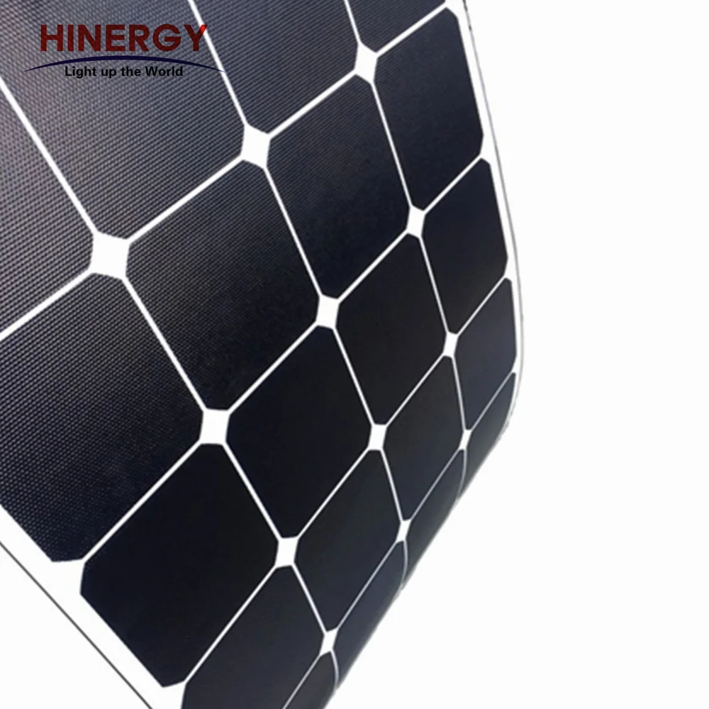 Hinergy ETFE Semi Flexible Solar Panel Price for RV Marine Caravan  Energy System