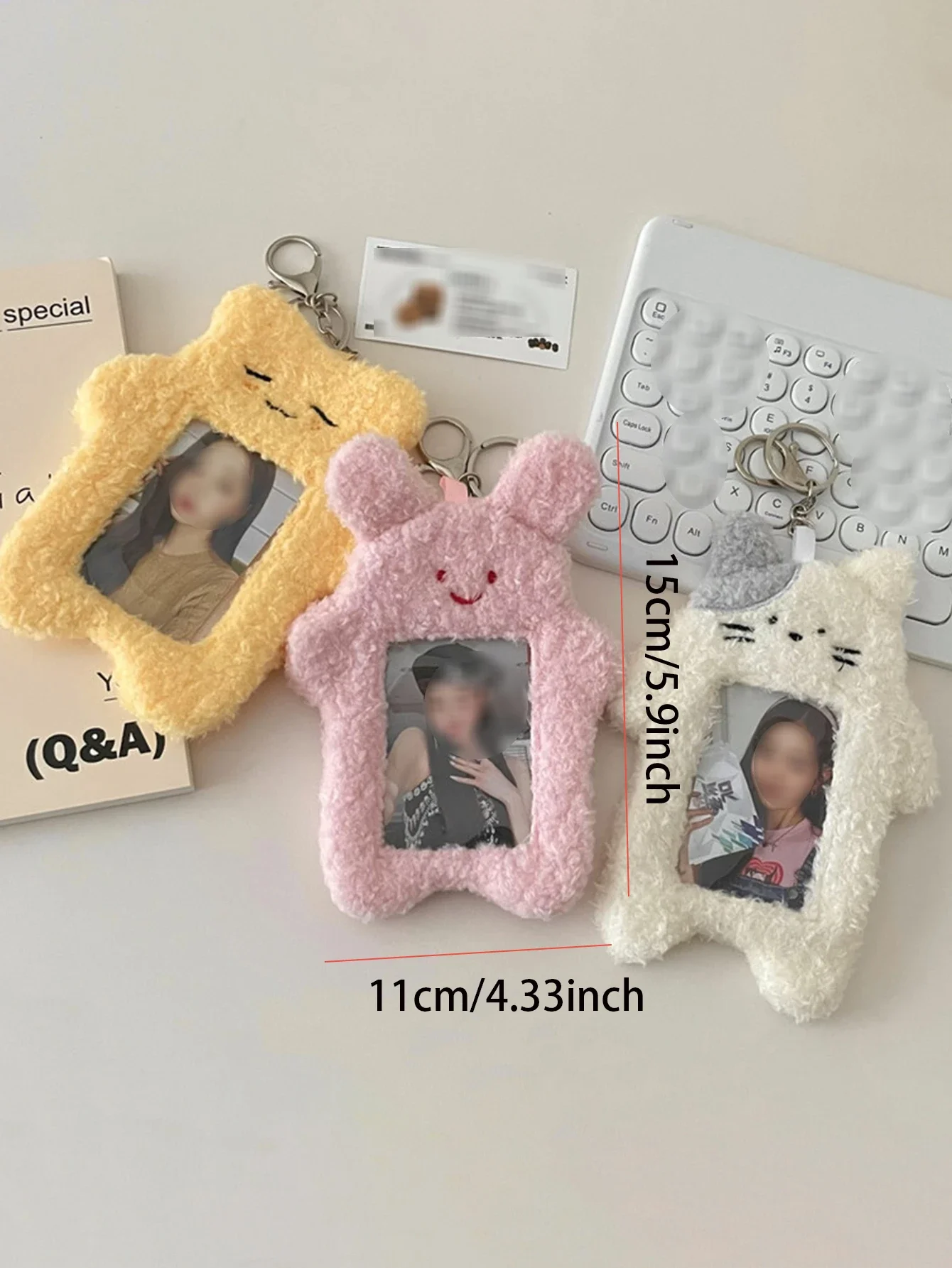 1pc Portable Plush Cat Card Holder Keychain Trackers tracking device Luggage tag Micro gps Rastreador veicular Mini rastreador