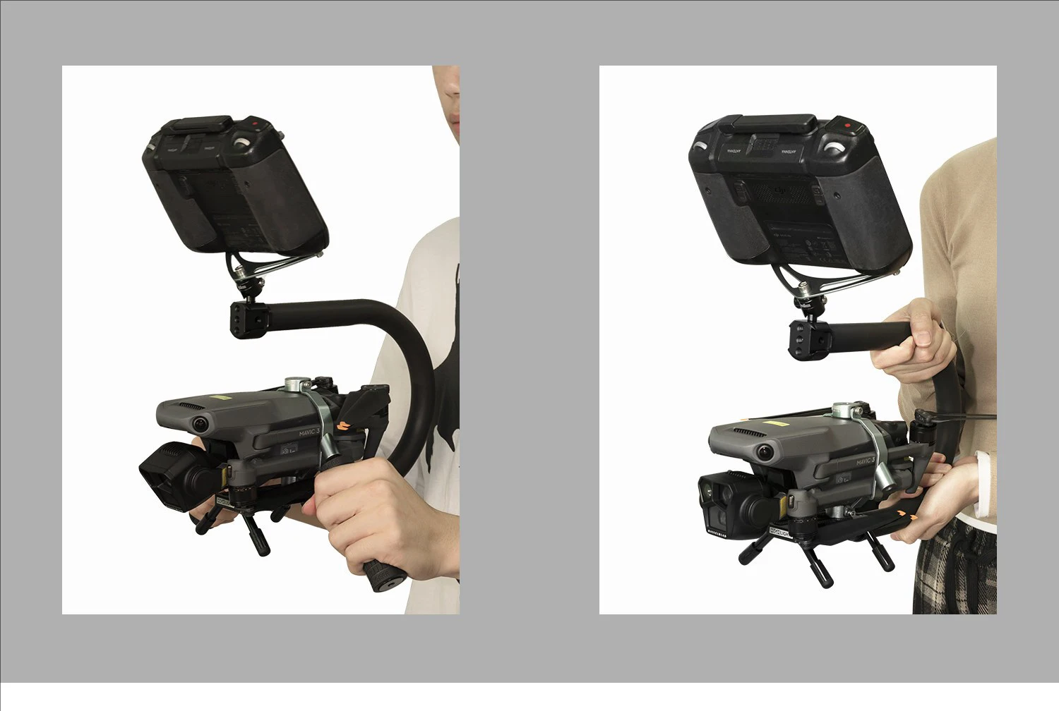 Drone Ground shooting U-shaped handheld stand mavic3\4 carbon fiber quick release plate coldshoe expansion tripod desk stands