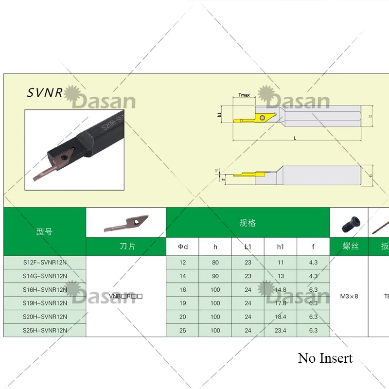 S12F S14G S16H S20H S25H SVNR12N CNC Internal Boring Bar CNC Lathe Turning Tool Cutter for VNBR