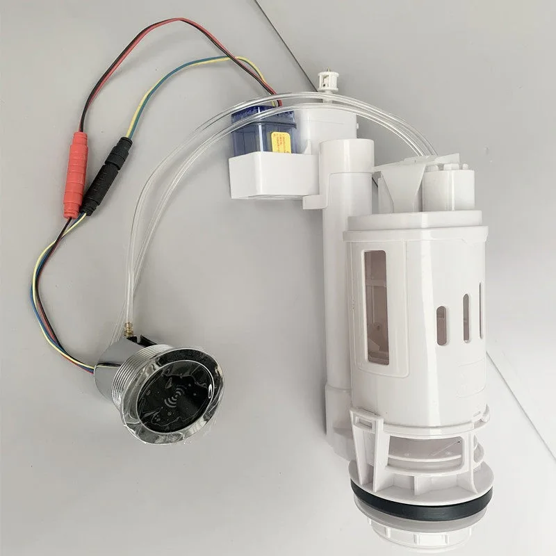 Split Toilet Hand-swing Induction Drain Valve, One-piece Short Smart Toilet Inlet and Drain Valve 3-inch Large Mouth