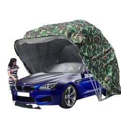 6Mx2.7M Portable Garage Canopy Cover for Car with Waterproof Motorcycle Garage
