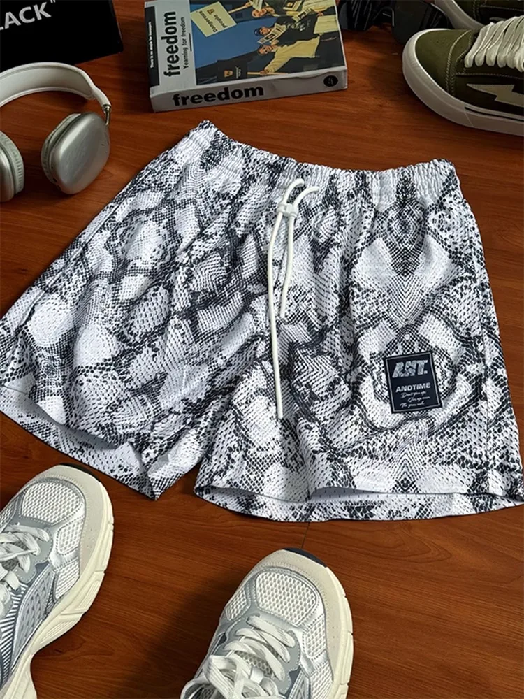 

Qui Dry Ice Silk orts Men's Summer Thin Tee-Quarter Length Baskeall Training Sports orts Breathable Lightweight