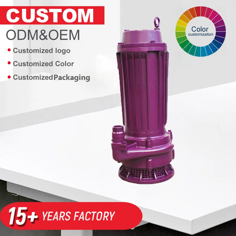 ZHELI 100m Head 11kw Wastewater Treatment Submersible Pump High Performance Non Clogging Automotive Industry Submersible Pump