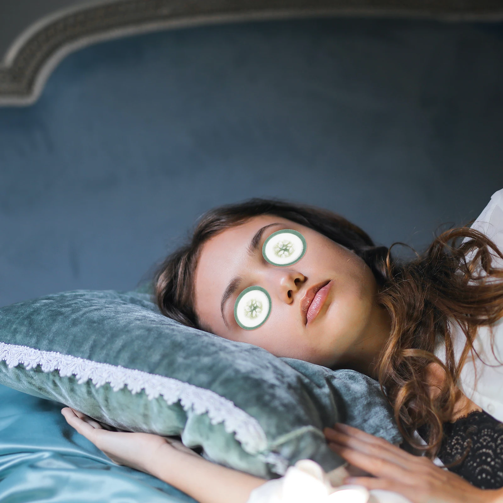 

100pcs Cucumber Mask Paper Disposable Eye Patch Hydrating Whitening Under Eye Pads Sheet Cooling Moisturizing Facial Care