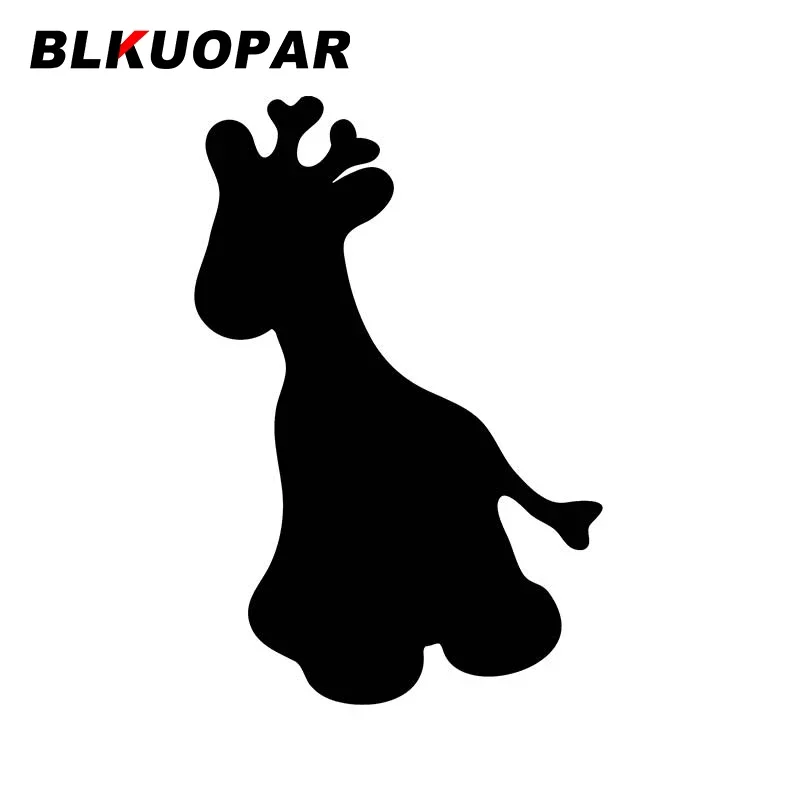 BLKUOPAR Cute Giraffe Silhouette Car Stickers Fashionable Decals Snowboard Vinyl Anime JDM Decoration Campervan RV Scratch-Proof