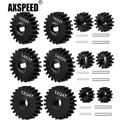 AXSPEED Underdrive /Stock /Overdrive 13&24T 14&23T 15&22T for Redcat Ascent 1/18 RC Crawler Car Upgrade Parts