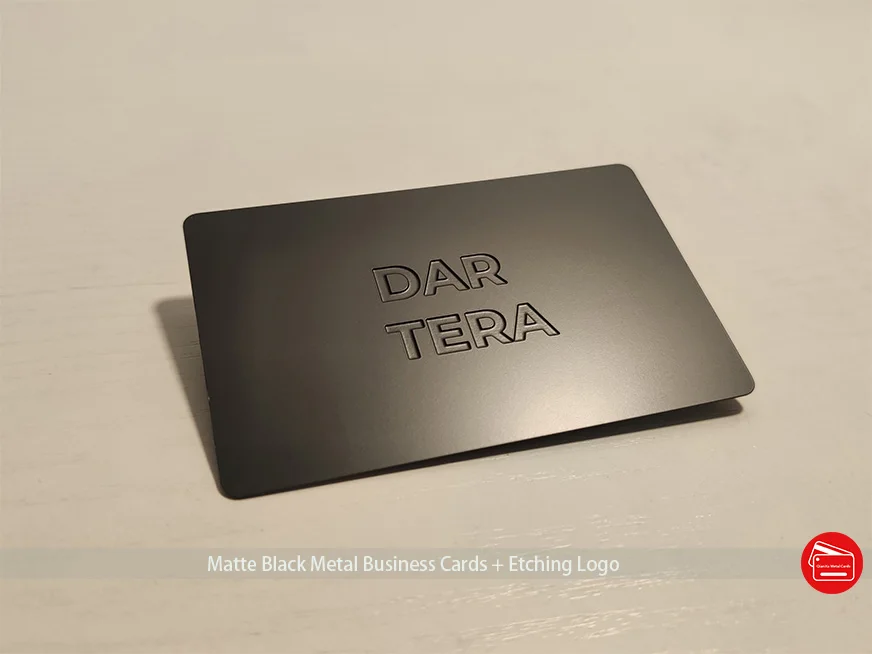 

200pcs/lot Metal Business Cards Laser Printing China Manufacture Custom Logo Engraved Matte Black Metal Business Card